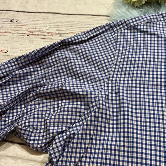 Ralph Lauren Blue Pink Check Button Down Shirt sz 4XLT - Picture 4 of 11